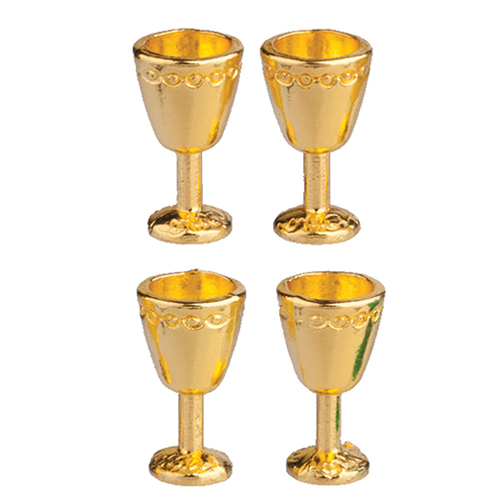 Gold Goblets, 4 pc.